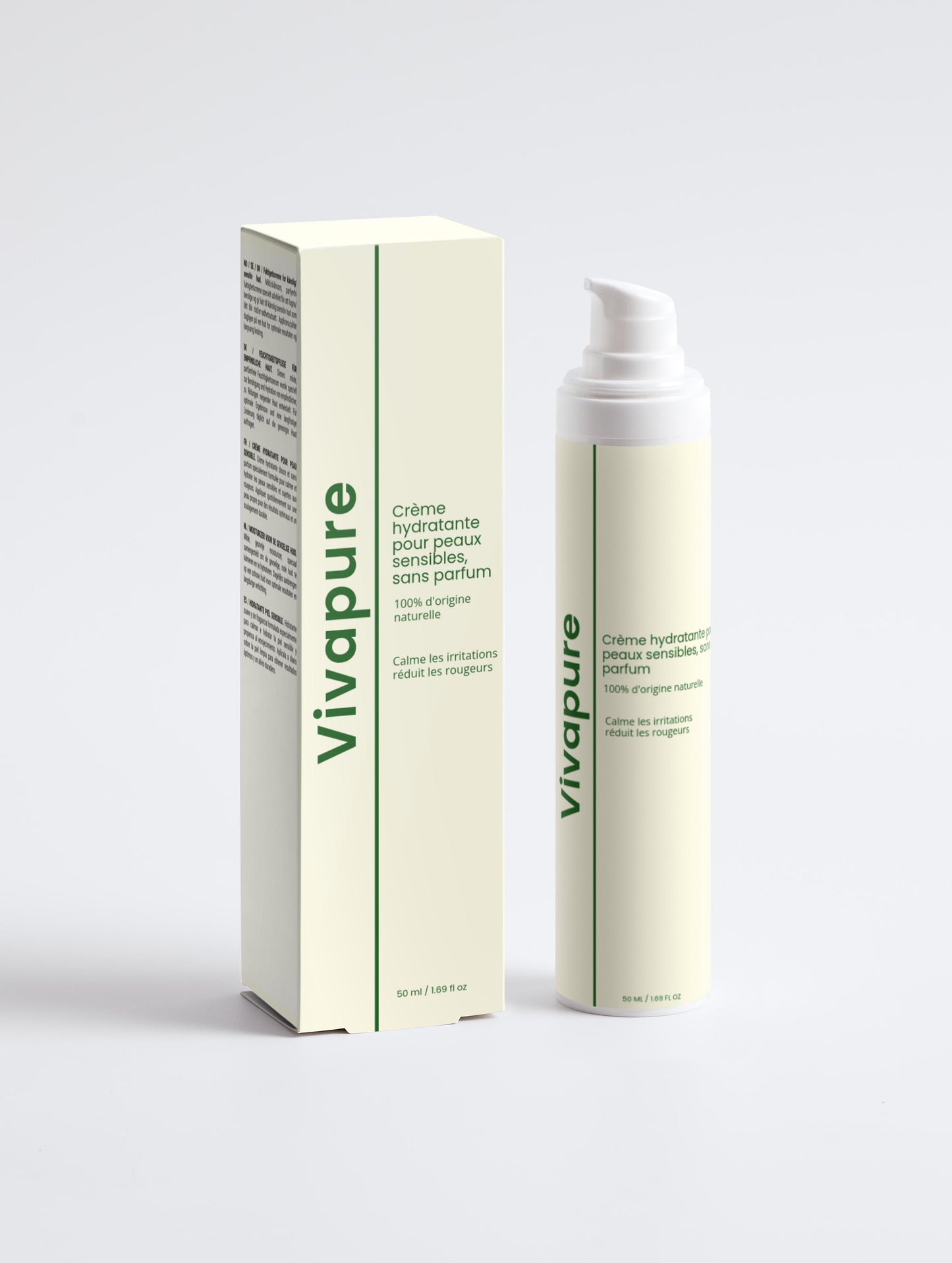 Crème Hydratante Apaisante Sans Parfum – Peaux Sensibles