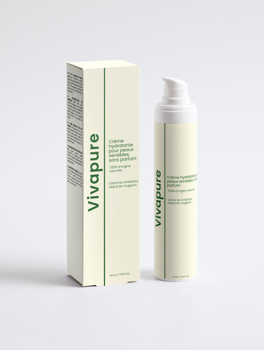 Crème Hydratante Apaisante Sans Parfum – Peaux Sensibles